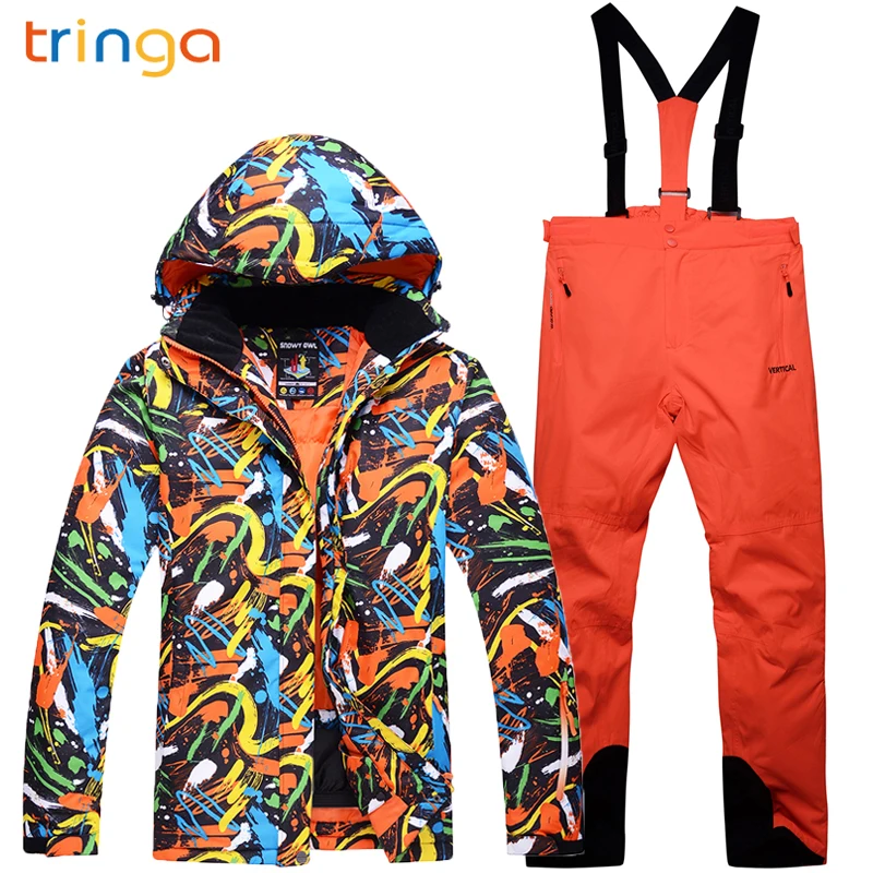 

Ski Suit Men Winter 2020 Thermal Waterproof Windproof Clothes Snow Pants Ski Jacket Men Set Skiing And Snowboarding Suits Brands