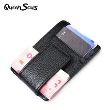 Мужской модный кошелек из натуральной кожи, высококачественный кошелек для денег и ID-карт, ультратонкий деловой Короткий Повседневный мини-кошелек из воловьей кожи