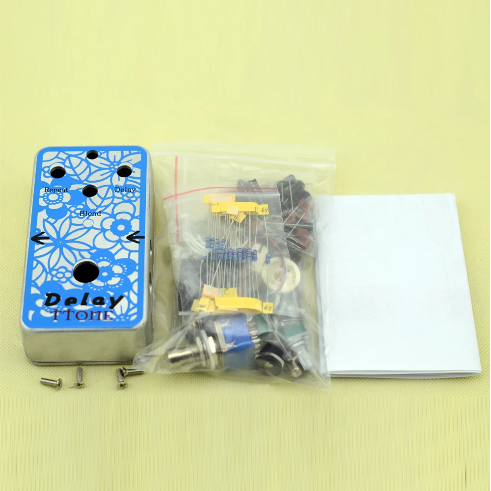 מוצר NEW DIY Delay Guitar Analog Effect Pedal Full Kits with 1590B