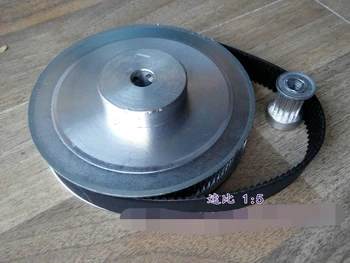 

Timing belt pulleys HTD3M (5:1) 75T 15T Teeth Transmission Synchronous belt deceleration suite Engraving Machine Parts