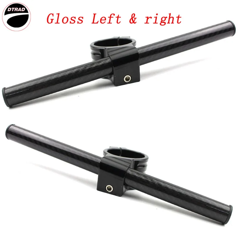 Moto Carbon fiber handlebar Clip on For HONDA CBR-600 F4& F4i 99-08 VFR-750r 88-92 800 02-08 1100 XX Blackbird SC35 97-08 - Цвет: Gloss 43mm