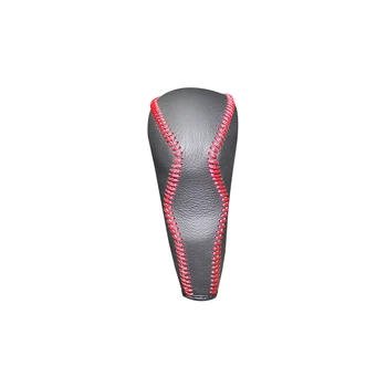 

LS AUTO Top layer leather shift knob cover For Honda Civic 9 AT Gear stick car accessories cpr pen Case on the gear shift