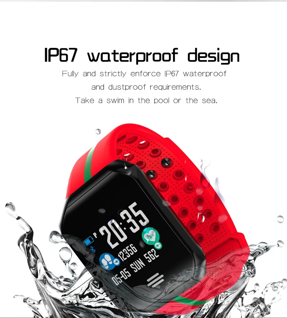 Новые B07 шагомер кровяное давление монитор сердечного ритма Смарт-часы IP67 водонепроницаемые спортивные фитнес-часы Мужские Женские умные часы