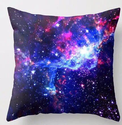 

Wholesale Customized Creative Beauty Galaxy Universe Style Square Zippered Throw Pillowcase Pillow Sham Slips Protector