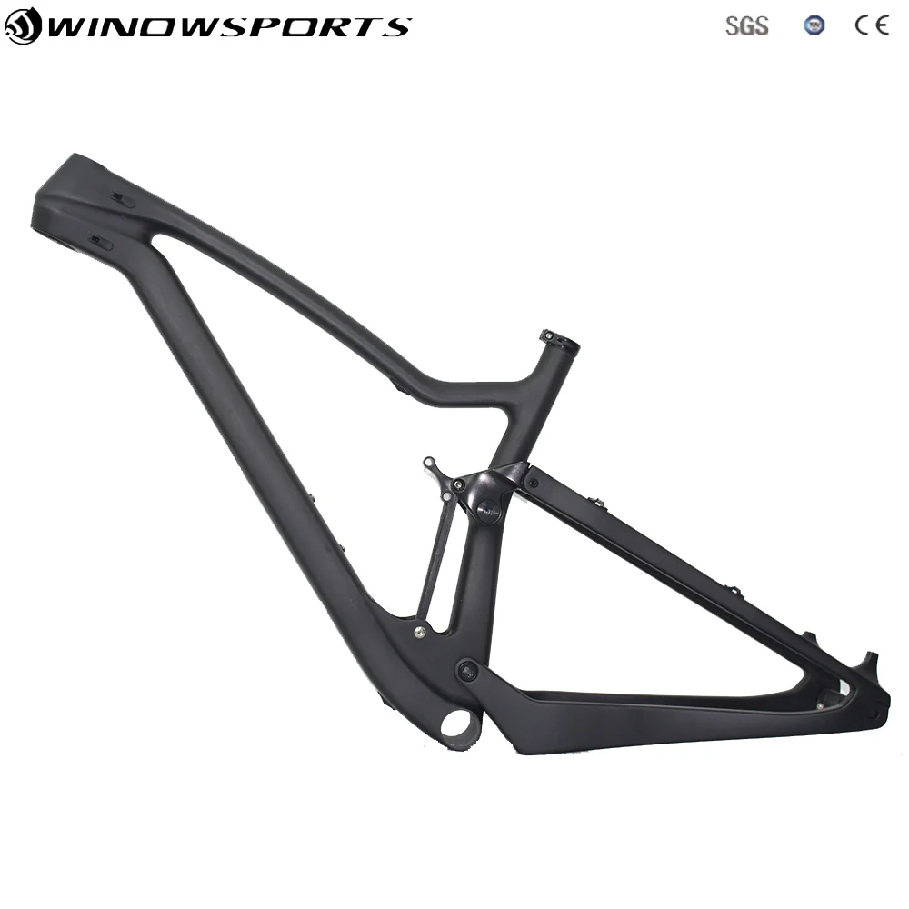 Flash Deal 29er Full Suspension Carbon mtb frame XC MTB Frameset carbon suspension frame disc frame size 15.5/17.5/19/21 5
