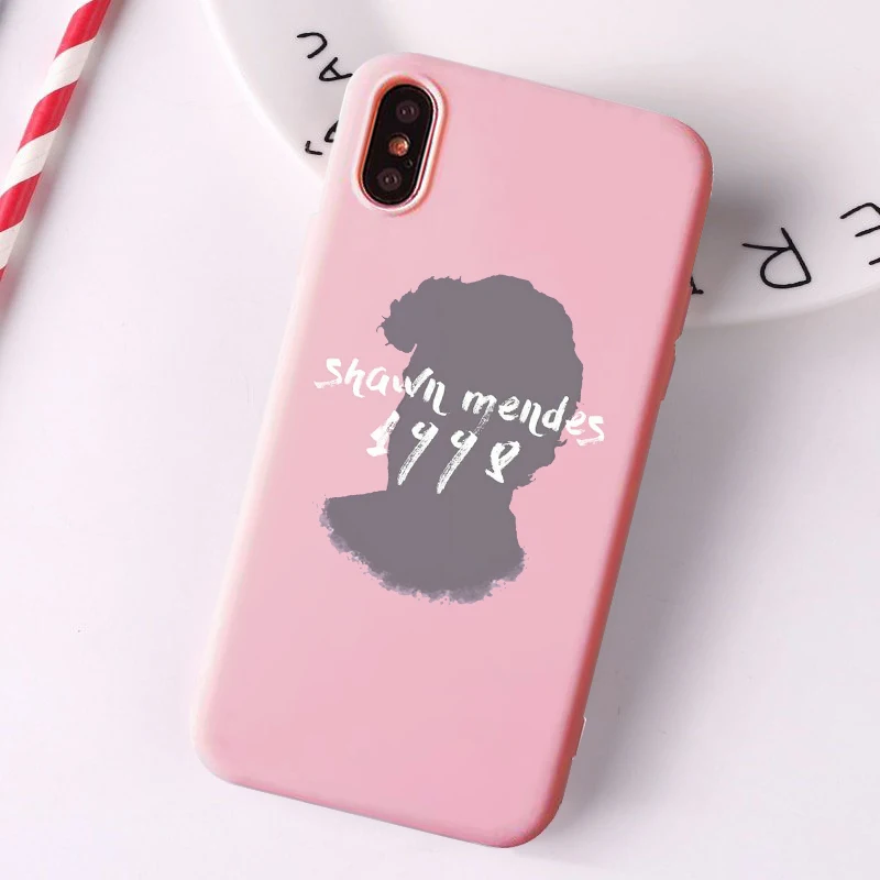 1998 Shawn Mendes розовый матовый чехол для телефона с рисунком для iPhone 6 6S 7 7Plus 8 8Plus X XS 11 ProMax пластиковый чехол для iPhone 7 Чехол