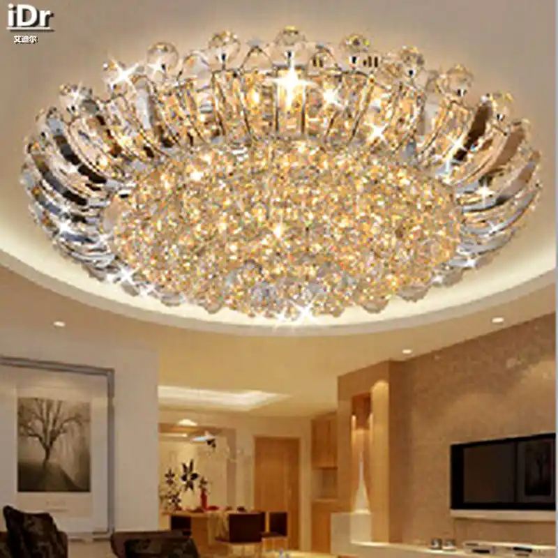 dormitorio luces de techo de cristal