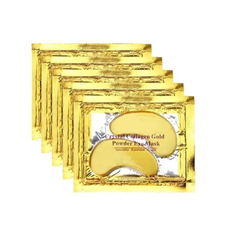 Gold 2 10 шт. маска для глаз с черным кристаллом, коллагеновый гель, темные круги, маска для удаления эссенции, пластырь, против отечности, возраст, против морщин, увлажняющая - Цвет: Gold 2