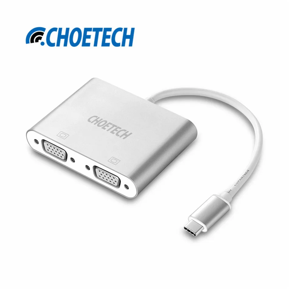 Usb C To Vga Adapter 1080p Usb 3.1 Type C To Dual Vga Multiport