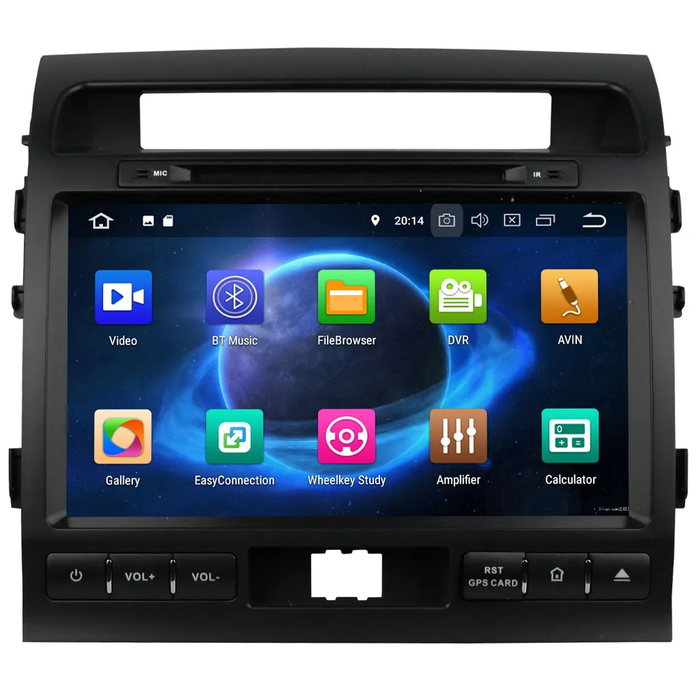 Perfect KLYDE 9" 4G Octa Core Android 8 7.1 4GB+32GB Car DVD Player GPS For Toyota Land Cruiser LC200 2007-2010 2011 2012 2013 2014 2015 1