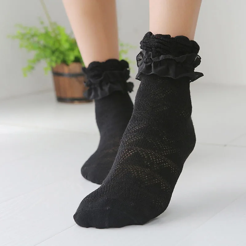 Japanese Kawaii Women White Lace Ankle Socks Lovely Ladies Princess Frilly Sock With Lace Retro Lolita Ruffle Socks Cute Japanese Kawaii Women White Lace Ankle Socks Lovely Ladies Princess Frilly Sock With Lace Retro Lolita Ruffle Socks Cute