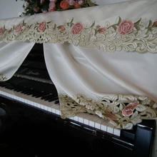 Персиковые розы серии деревенский, ткань, Искусство китайский вышивка Чехол для пианино табурет 1 заказ = 1 комплект