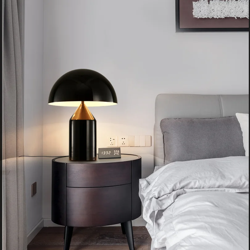 

Modern Mushroom LED Desk Lamp Italy Designer Table Lamp for Living Room Bedroom Study Room Table Lights Home Decor Desk Lamps