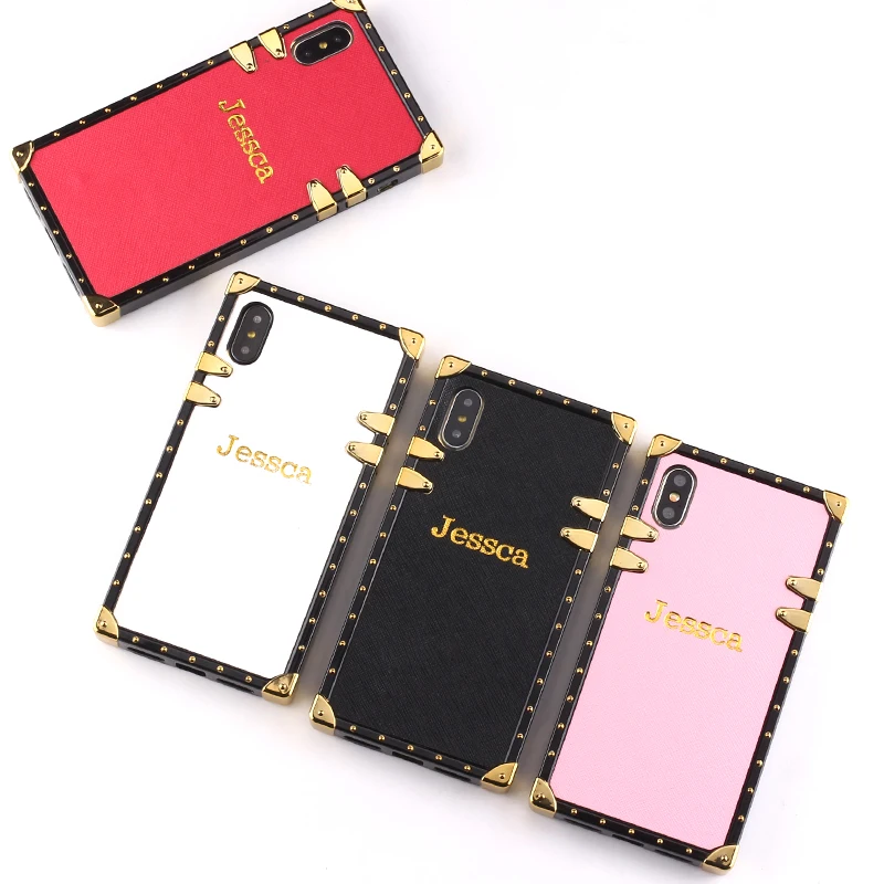 Кожаный чехол с тиснением под золото для iPhone 12 11 Pro 6S XS Max XR 7 7Plus 8 8Plus X|Бамперы| |
