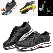 Special Price Night Reflective Work Shoes with Steel Toe Sneakers Men Work Footwear for Summer Safety Shoes Breathable Puncture Prevention Special Price Night Reflective Work Shoes with Steel Toe Sneakers Men Work Footwear for Summer Safety Shoes Breathable Puncture Prevention