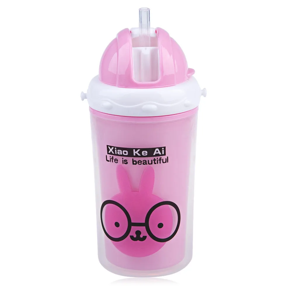 Bobei Cute Kids Double Layer Heat Insulation Water Bottle Cartoon Cup School Water Bottles Kettle Shaker water milk bottles5