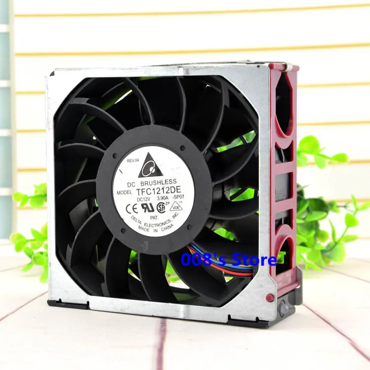 

CPU Cooler Fan For Bitcoin Miner Powerful Server AXIAL TFC1212DE 120mm 120*120*38mm 12V 3.9A -SP07 4800RPM 190CFM Cooling Cooler