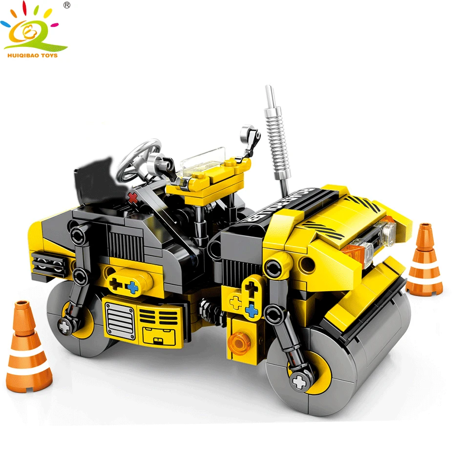 

HUIQIBAO TOYS 288pcs City Roller Engineering Building Blocks For Children Legoingly Technic Construction Transport Truck Bricks