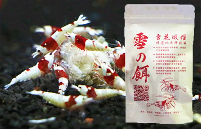 

Taiwan Snowflake Shrimp Food Crystal shrimp feeding 50g 1 pack for shrimp growth