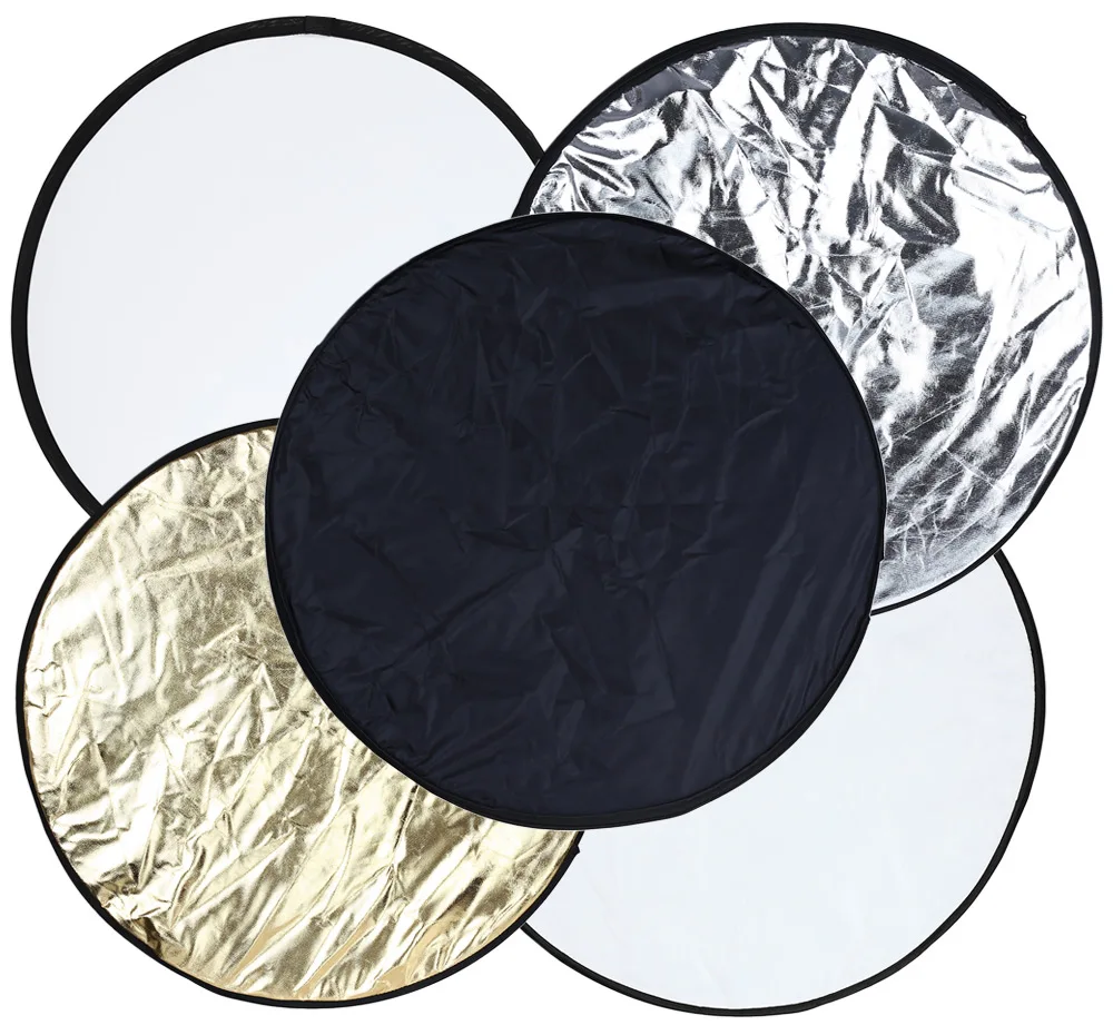 

24 inch 60cm 5 in 1 Collapsible Portable Multi-disc Round Photography Lighting Reflector