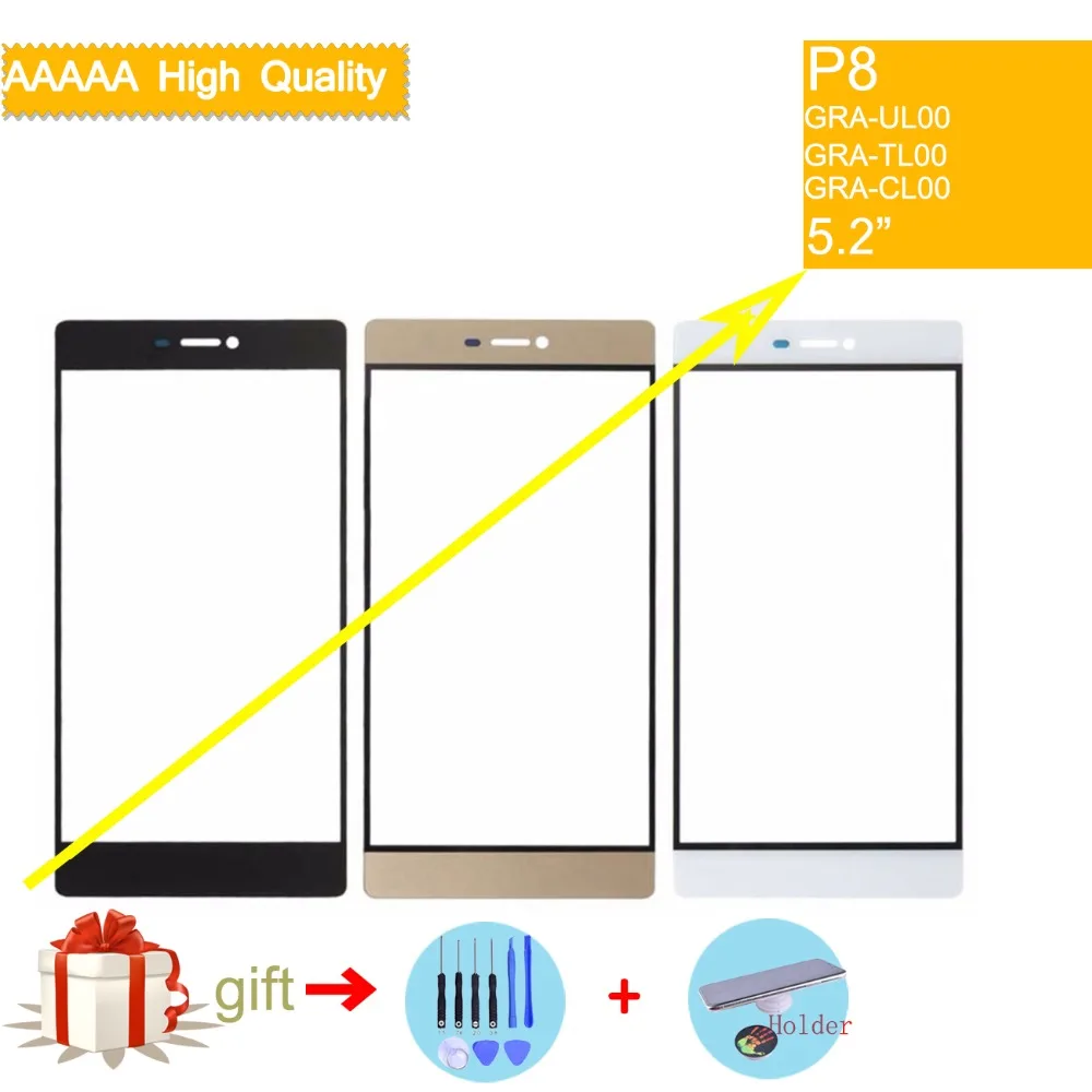P8 Передняя панель для Huawei Ascend GRA-UL00 GRA-TL00 стеклянная сенсорный экран линза Панель
