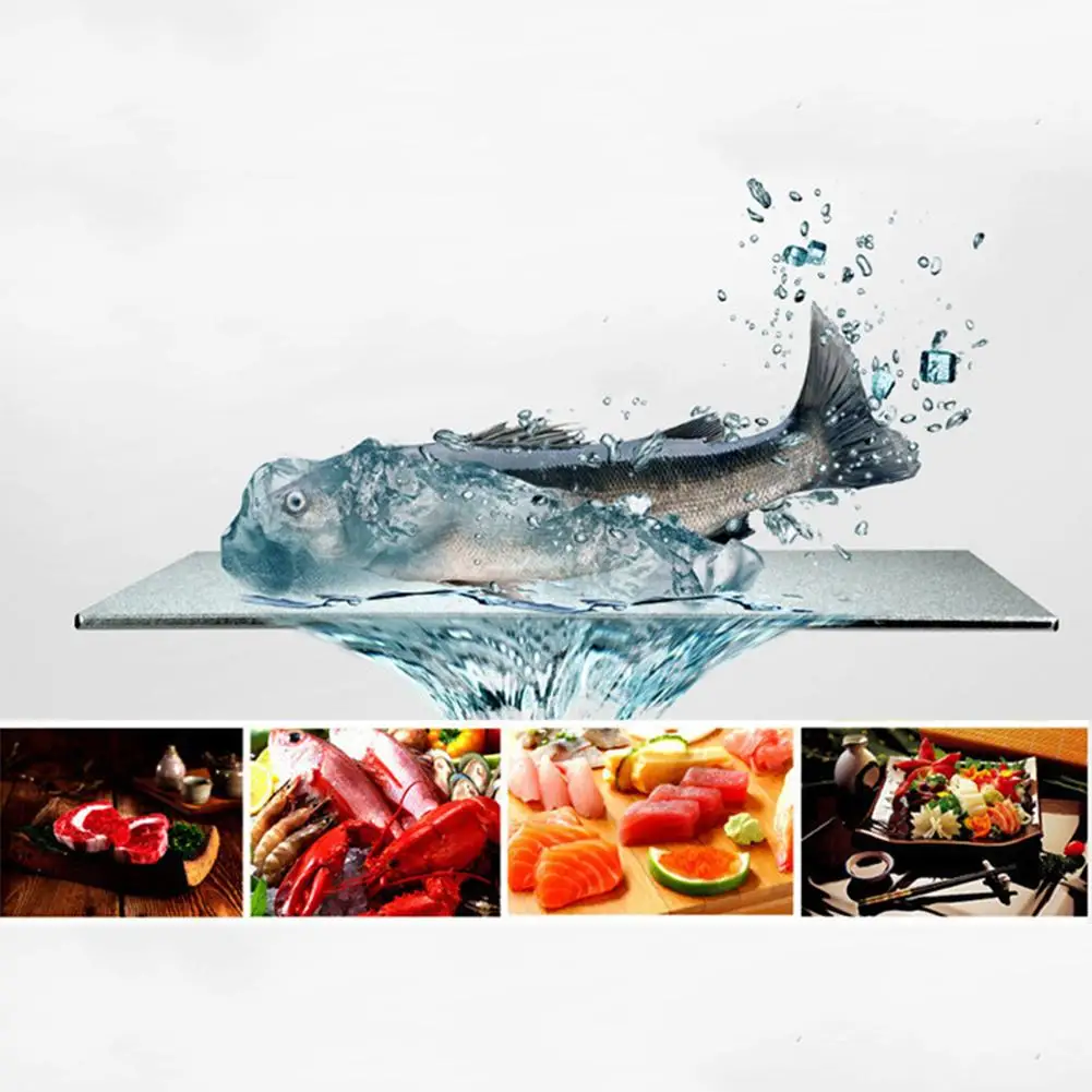 Fast Thawing Plate Defrosting Tray Defrost Meat or Frozen Food Quickly Without Electricity Microwave Quick Frozing Tray