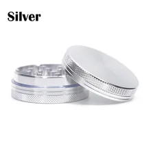 Liga de alumínio 2 camada altura cigarro filtro pote moedor triturador fumado hookah tabaco spice mills(China)