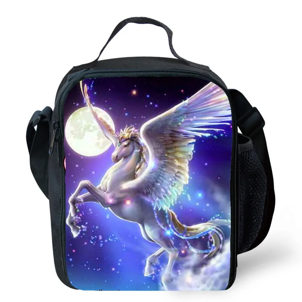 Hello Unicorn Lunch Bag Oxford Food Preservation Organizer Picnic Lunch Bags Fresh Fruit Insulation Pouch Cooler for Kids girls (8)