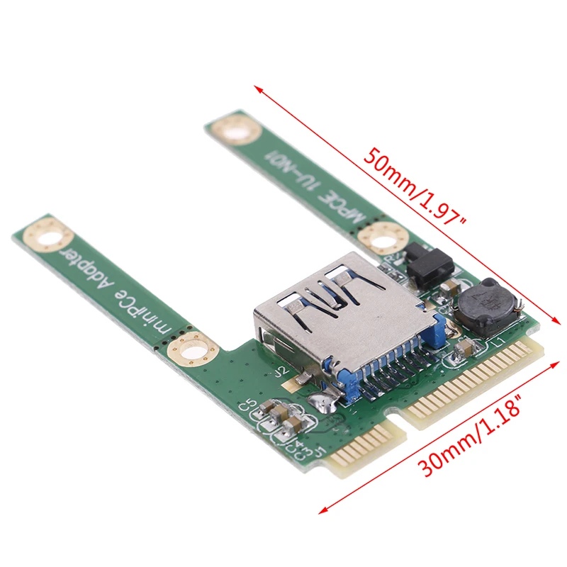 

1pc Mini Pcie To USB 2.0 Adapter Converter,USB 2.0 To Mini Pci-e PCIE Express Card Adapter With Screw Fittings