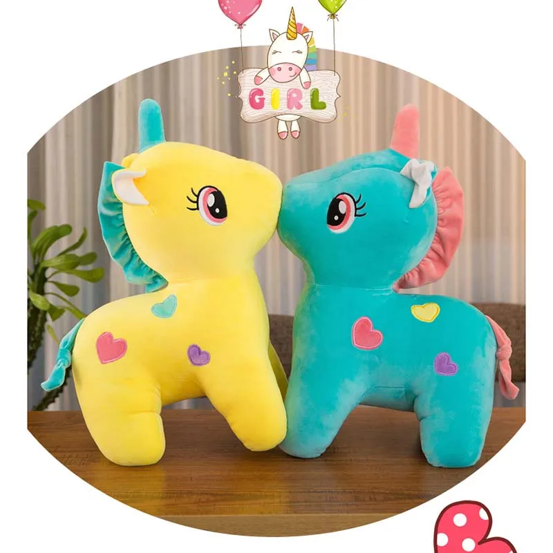 20/22cm Kawaii Plush Unicorn Doll Toy Soft Stuffed Animals Rainbow Horse Dolls Home decor Toys for Kids Christmas Gift