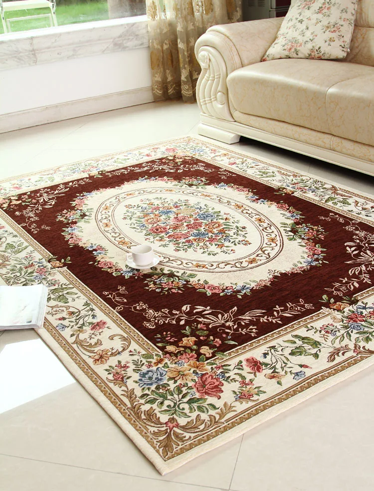 80x120 см и 70x140 Европейский стиль синель ткань жаккард ковер/прямоугольник