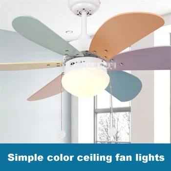 

New KF-A0601 Household Fan Chandelier Ceiling lights Restaurant Fan Lights Children Room Modern Simple LED Fan Lights 220v 55W