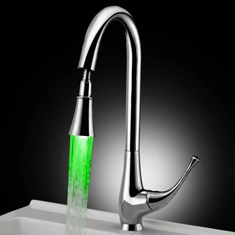 Pull Type Single Hole Rotating Vegetable Washing Basin Faucet