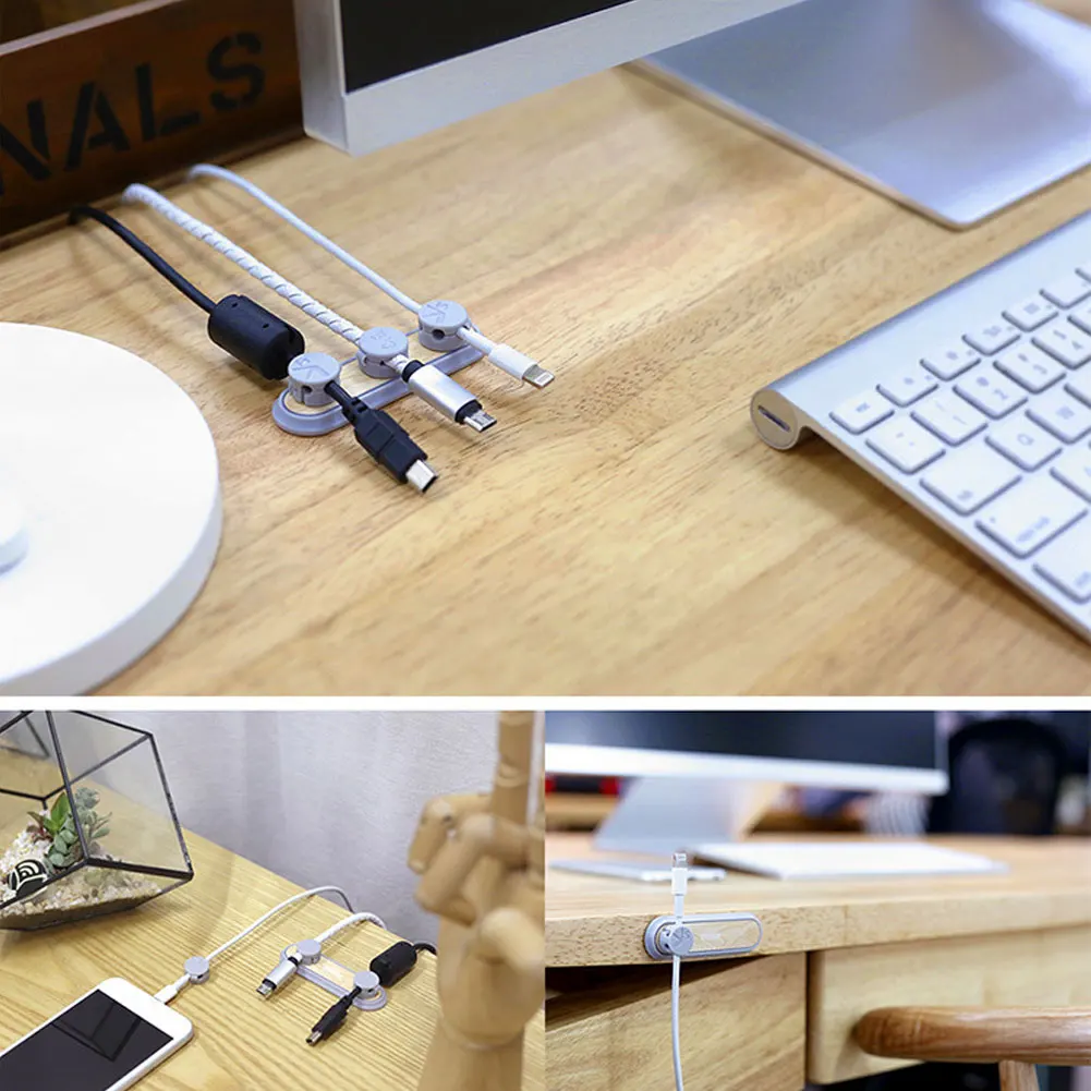 Новое поступление Магнитный зажим для телефона USB органайзер для кабеля данных держатель для провода