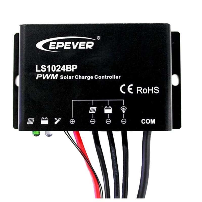 

10A Epever Waterproof Solar Charge Controller LS1024BP PWM Charger Regulator 12V/24V Panel Power Solar Controller Solar System