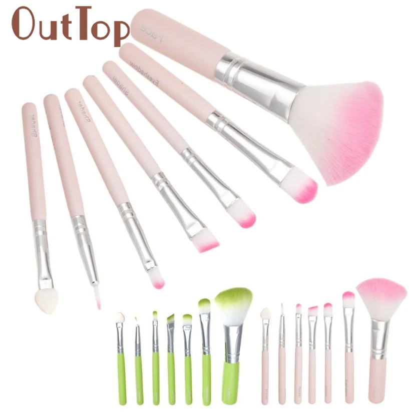 

New 7pcs/set Power brush makeup brushes Professional make up brush kit eyes face tool for women beauty Freeshipping F5.9