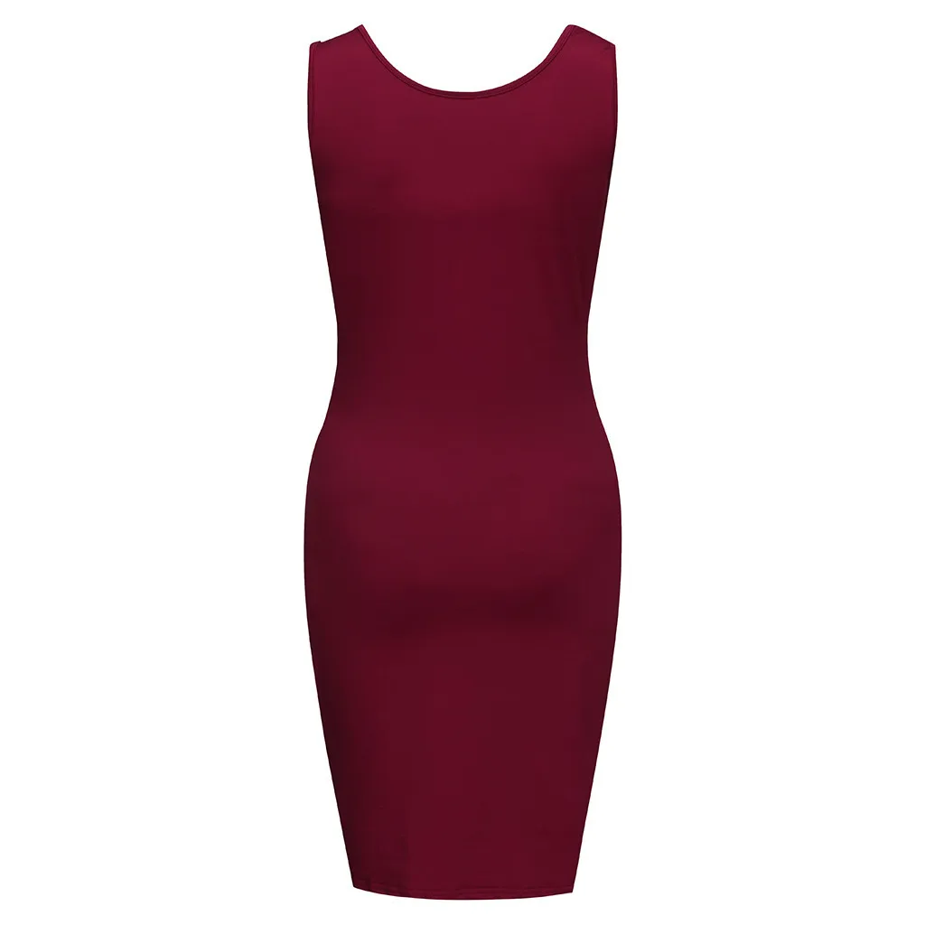 Vestido, женское платье для беременных и кормящих мам, однотонное летнее платье без рукавов, длинное платье для беременных женщин, одежда для беременных