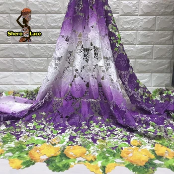 

Nigeria lace fabric 2019 african cord lace samples latest cheap guigure lace fabric for party dress