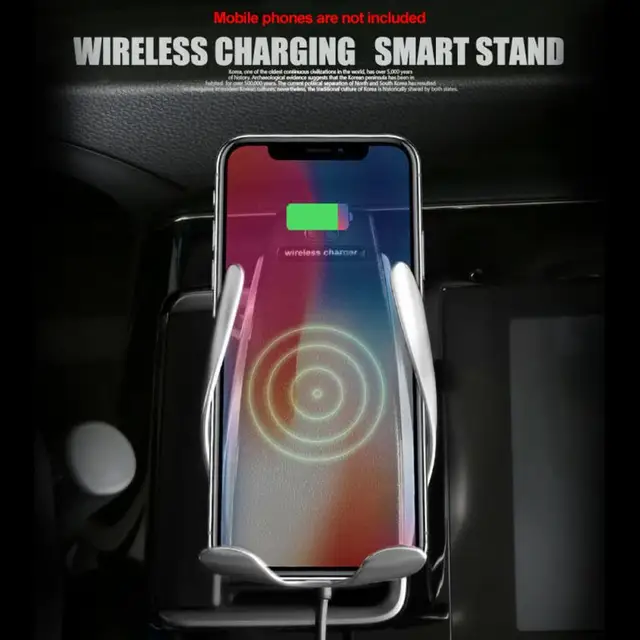 $US $11.37  Smart Sensor Car Wireless Charger S5 stand by QC Qi 10W Fast Charging Intelligent Infrared Wirless 