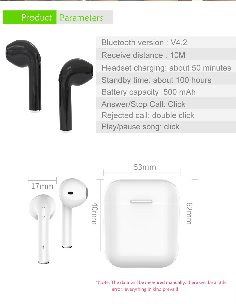 Bluetooth Wireless Earphone Twins Bluetooth Earphone Wireless Headphones Sports Mini Earphone Bluetooth Wireless Earphone (4)