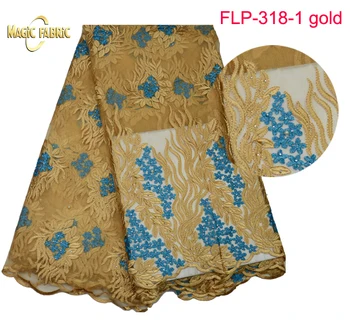 

Free Shipping! high quality african lace fabric.Chemical Stones french net lace guipure lace fabric FLP-318