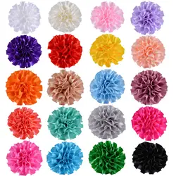 DIY Красота Многослойные Ассорти цвета декоративные 2 "полиэстер цветы для маленьких девочек аксессуары для волос