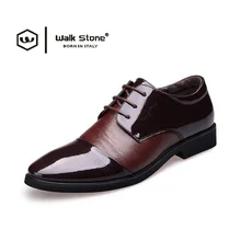 2017 European Fashion Style Genuine Leather Men Dress Shoes Man Wedding Classic Business Social Sapato Male