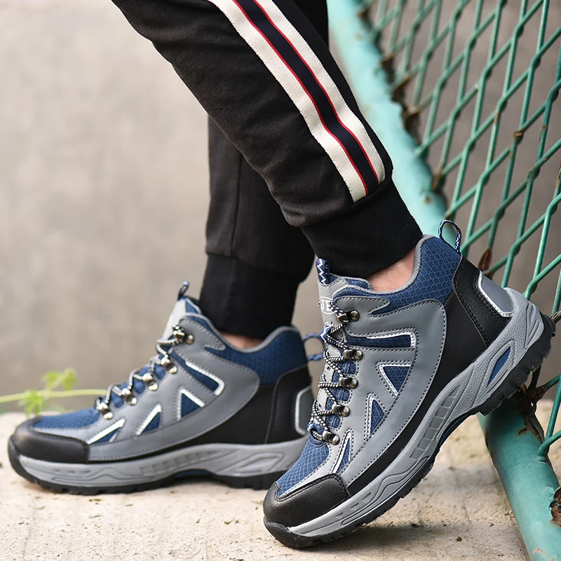 ZYYZYM нерушимый стальной носок мужские безопасные рабочие ботинки Осень Зима уличные мужские безопасные анти-пирсинг защитная обувь размера плюс