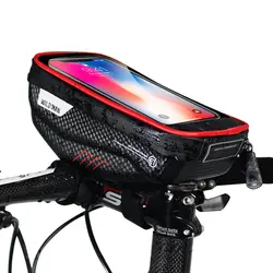 WILD MAN Водонепроницаемая велосипедная передняя рама Топ труба сумка Мобильный телефон с сенсорным экраном сумка MTB Сумка велосипедная сумка