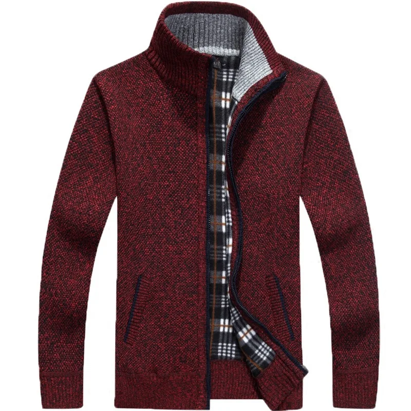 E-BAIHUI Men's Sweaters Autumn Winter Warm Fashion Brand Sweater Jackets Cardigan Coats Male Clothing Casual Knitwear L352