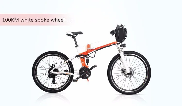 Clearance New Arrival Double Lg Battery 100-150km Long Range Electric Bike Mountain Style Full Suspension E Bike 4