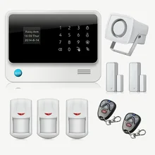 Etiger Wireless GSM Home Security Alarm System 2.4G WiFi Alarm System IOS Android Control Motion Sensor Alarm
