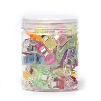

50Pcs /Set Multi-Col Quilting Crafting All Purpose Plastic Small Sewing Clips