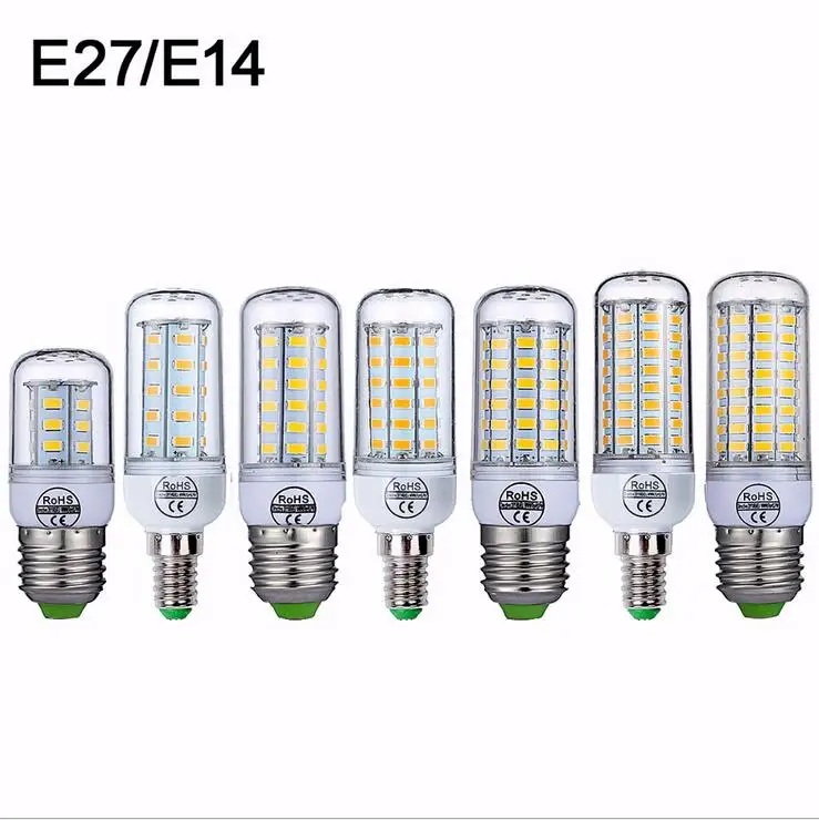 

GU10 G9 LED Bulb High Brightness E27 E14 24 36 48 56 69 72 LEDS SMD 5730 Daylight LED Corn Bulb 220V Energy Saving Bulb led lamp